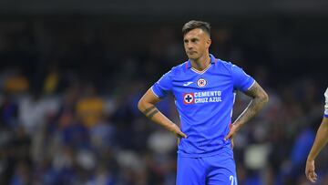 Augusto Lotti of Cruz Azul during the game Cruz Azul vs Tigres UANL, corresponding to Round 05 of the Torneo Clausura 2023 of the Liga BBVA MX, at Azteca Stadium, on February 04, 2023.

<br><br>

Augusto Lotti de Cruz Azul durante el partido Cruz Azul vs Tigres UANL, Correspondiente a la Jornada 05 del Torneo Clausura 2023 de la Liga BBVA MX, en el Estadio Azteca, el 04 de Febrero de 2023.