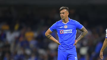 Augusto Lotti of Cruz Azul during the game Cruz Azul vs Tigres UANL, corresponding to Round 05 of the Torneo Clausura 2023 of the Liga BBVA MX, at Azteca Stadium, on February 04, 2023.
<br><br>
Augusto Lotti de Cruz Azul durante el partido Cruz Azul vs Tigres UANL, Correspondiente a la Jornada 05 del Torneo Clausura 2023 de la Liga BBVA MX, en el Estadio Azteca, el 04 de Febrero de 2023.