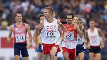Kevin López, durante la carrera.