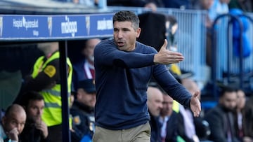 Funes, durante el Málaga-Ceuta.