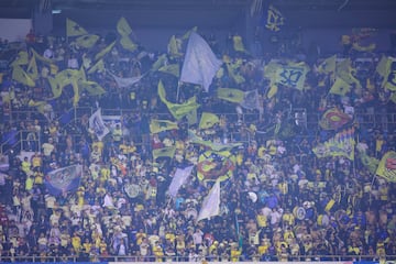   Fans o Aficion during the 16th round match between America and Pachuca as part of the Liga BBVA MX, Torneo Apertura 2024 at Cuauhtemoc Stadium on November 06, 2024 in Puebla, Mexico.