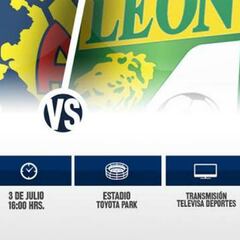 América vs León (1 - 1), Resumen del partido y goles