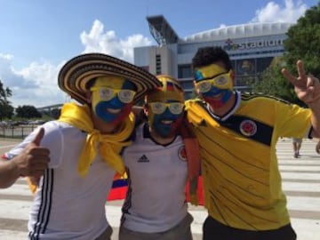 Imágenes de hinchas Colombia vs. Costa Rica en Copa América