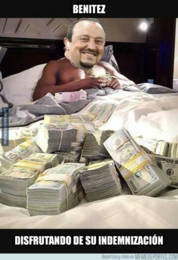 Los memes sobre la destitución de Rafa Benítez