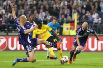 Adrián Ramos ha marcado 6 goles oficiales con la camiseta del Borussia Dortmund.