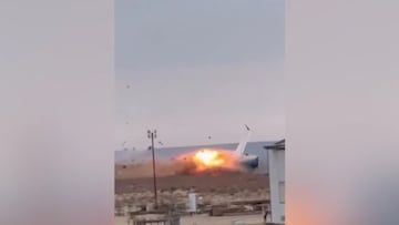 En video quedó registrado el accidente aéreo en Kazajistán