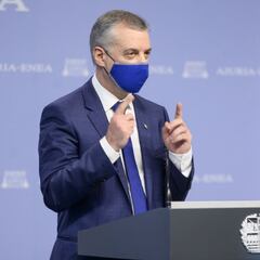 Urkullu recuerda que el "partido" contra el COVID "no ha terminado"