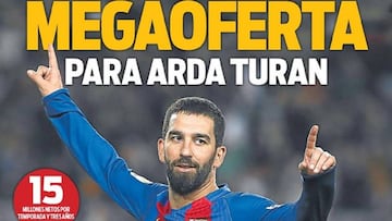 Portada del Sport del 29 de diciembre de 2016, con Arda Turan como protagonista.