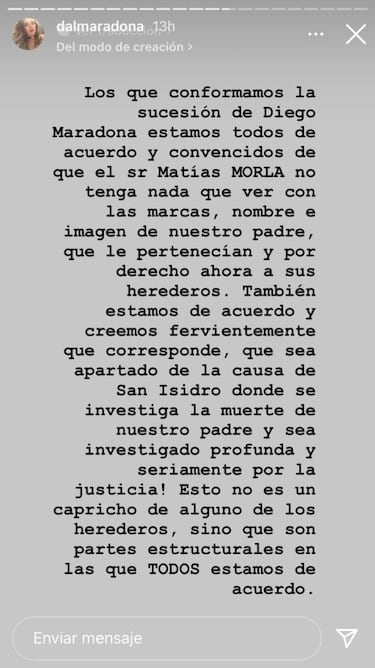 Causa Maradona: los hijos y las hijas de Diego piden a la Justicia que investige a Matías Morla