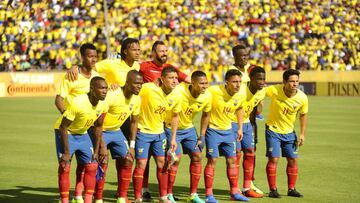 El once inicial de Ecuador para enfrentar a México