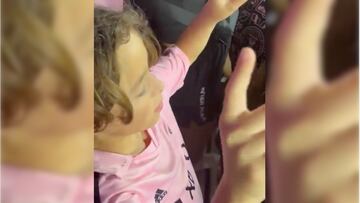 El emotivo video del niño que llora con el gol de tiro libre de Messi con Inter Miami
