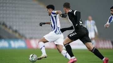 Luis Díaz en un partido del Porto en la Copa de Portugal