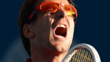 Tommy Robredo durante la derrota ante Nishikori en segunda ronda del torneo de Brisbane.