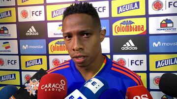 Andres Ibarguen en zona mixta