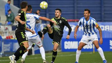 El Atlético Baleares, en su partido ante el Rayo Majadahonda.