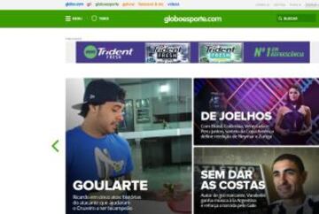 Globoesporte destacó el Grupo que le toca a Brasil y el duelo entre Neymar y Zuñiga.