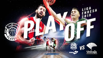 Baskonia-Unicaja. Serie de cuartos del playoff de la Liga Endesa 2018.