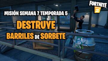 &iquest;D&oacute;nde hay barriles de sorbete en Fortnite Temporada 5?