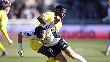 Curro y Mfulu, en el Burgos-Deportivo.
