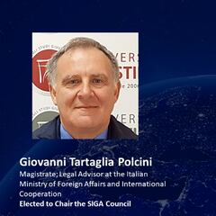 Anti-corruption expert Giovanni Tartaglia Polcini elected new SIGA Chair
