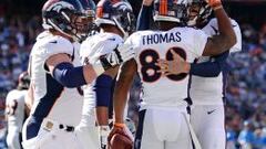 Demaryius Thomas, recetor de Denver , abri&oacute; la veda de la anotaciones de los Broncos.