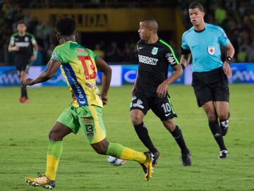 Huilenses y antioqueños no pudieron anotar en la ida de las semis de Liga Águila. Todo se definirá este sábado en Medellín.