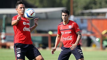 Sumó 18 minutos en la ruta a Brasil 2014 con Borghi como DT. Entró en la derrota de 4-0 ante Uruguay en el inicio de las Eliminatorias.