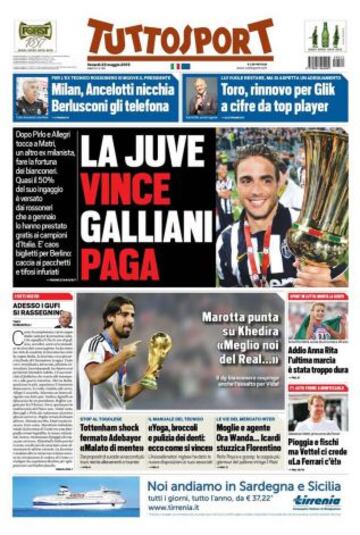 Portadas de la prensa deportiva