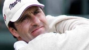 <b>ASPIRA A TODO.</b> El veterano golfista vasco está entre los destacados en Miami.