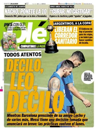 La posible marcha de Messi deja en 'shock' a Argentina