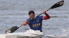 Sa&uacute;l Craviotto, durante la competici&oacute;n.