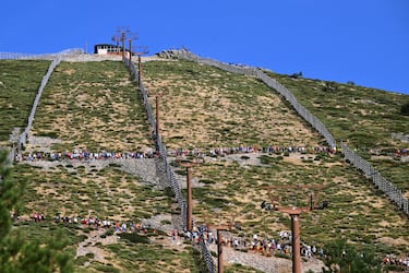 Vista general de la subida final Bola del Mundo.