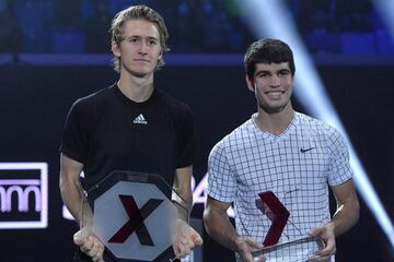 Sebastian Korda y Carlos Alcaraz.