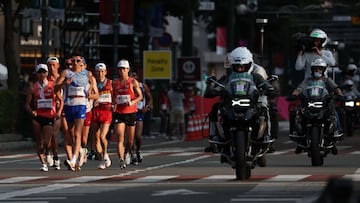 Italy's Massimo Stano competes to win the men's 20km race walk final during the Tokyo 2020 Olympic Games at the Sapporo Odori Park in Sapporo on August 5, 2021. (Photo by Giuseppe CACACE / AFP)