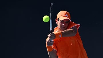 MELBOURNE (Australia), 20/01/2026.- Rafael Jodar of Spain in action during the Mens 1st round match against Rei Sakamoto of Japan on day 3 of the 2026 Australian Open tennis tournament at Melbourne Park in Melbourne, Australia, 20 January 2026. (Tenis, Japón, España) EFE/EPA/JOEL CARRETT AUSTRALIA AND NEW ZEALAND OUT