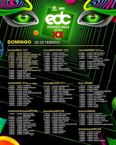 EDC México 2024: cartel por días, aforos y cómo comprar boletos