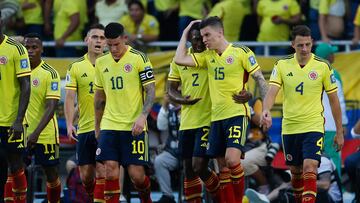 Colombia sale cabeza abajo por el empate de Uruguay