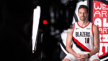 01/10/19 BALONCESTO NBA PAU GASOL PORTLAND TRAIL BLAZERS 
 FOTO:TWITTERPORTLAND
 PUBLICADA 02/10/19 NA MA36 4COL