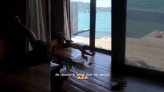 El duro entrenamiento de Ángelo en sus vacaciones