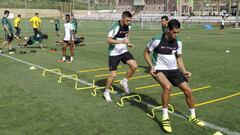 Entrenamiento del Betis en Marbella.