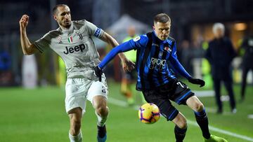 Otro problema para la Juve: tras Bonucci, se lesiona Chiellini