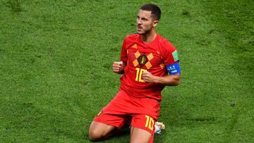 Hazard con Bélgica.