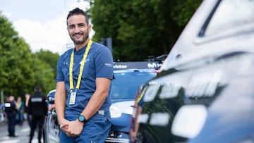 Juanjo Lobato posa para AS durante el Tour de Francia.