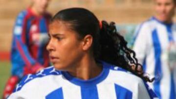 La brasile&ntilde;a Fabiana, en un partido con el Sporting de Huelva. 