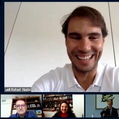 Nadal habla con trabajadores que luchan por superar el COVID