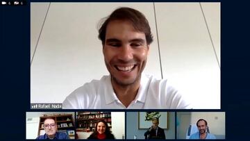 Nadal habla con trabajadores que luchan por superar el COVID