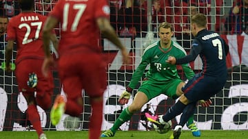 Griezmann marcó el año pasado el gol que supuso el pase a la final de la Champions.