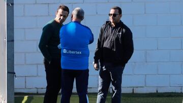César y Anil Murthy, en Paterna.