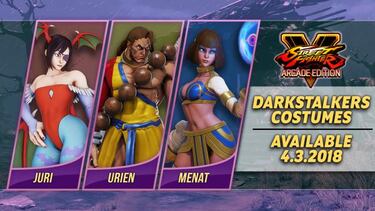 Los trajes de Darkstalkers llegan a Street Fighter V