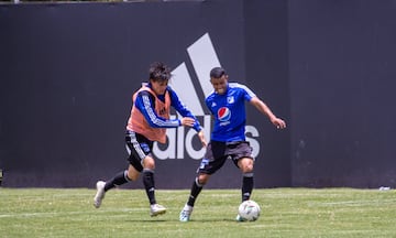 Los dirigidos por Jorge Luis Pinto realizaron su último entrenamiento en Bogotá pensando en el clásico contra Nacional.